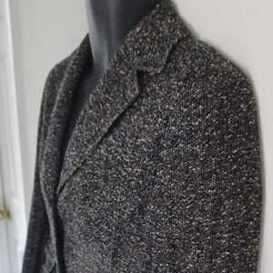 Ann Taylor Charcoal Tweed Blazer